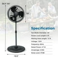 Costway 16" Oscillating Fan Misting Pedestal Fan with Hose Connector 3