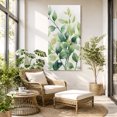 thumbnail image 6 of Canvas Wall Art, Watercolor Botanical Green Framed Canvas Prints for Bedroom Dining Room, Eucalyptus Leaves Oversized Gallery Wrapped Wall Decor for Home Office, Gifts, 20"x40" Ship Next Day, 6 of 9