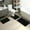 Black211, variant on Tuvgenk Quick Dry Bathroom Rugs Sets 3 Piece Absorbent Non Slip Bath Mat Set 1'X2', 2'X2', 2'X3' Black U Shaped Large Toilet Contour Rug