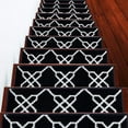 thumbnail image 1 of Zigzag Collection Contemporary, Cozy, Vibrant and Soft Stair Tread Mats & Rugs, 9'' x 28'', 1 of 7