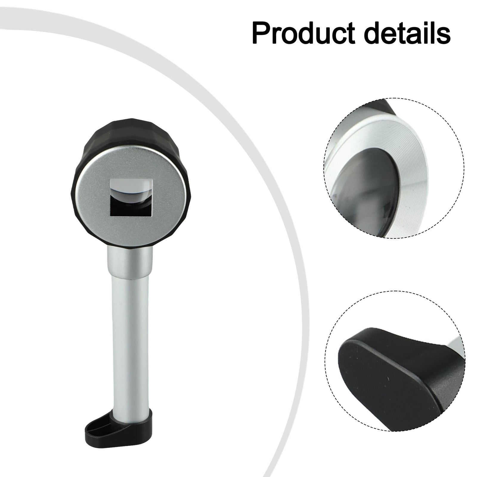 Led Optical Glass Handheld Magnifier With Light Scale And Measurement Scale A