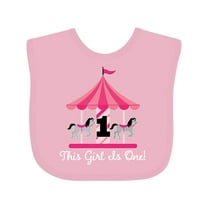 Inktastic 1st Birthday Party Carousel Horse Girls Baby Bib