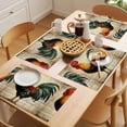 thumbnail image 5 of Rooster Placemats Set of 6 Vintage Farmhouse Animal Portrait Aesthetic Place Mats Indoor Wipeable Table Mats Washable Cloth Dining Table Placemats for Kitchen Holiday Party Home Decor 13x19 Inch, 5 of 9