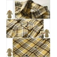 thumbnail image 2 of Matchstick Women Long Sleeve Flannel Plaid Checked Shirt (XS-XXL), 2 of 6