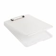 thumbnail image 1 of WHEANG Home Decor Multifunctional File Folder with Clipboard File Organiser Box Writing Pad for Student Teacher School One Size Clear, 1 of 9