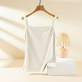 thumbnail image 4 of Elabch Tank Top with Built in Bra for Women Cotton Sleepwear Top Casual Solid Summer Tank Tops White L, 4 of 7