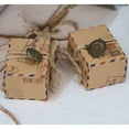 thumbnail image 3 of Maoww 50Pcs Candy Box Kraft Paper Globe Vintage Gift Boxes Square Printed Pattern Packaging Storage Wedding Birthday Earth Accessory Box, 3 of 6