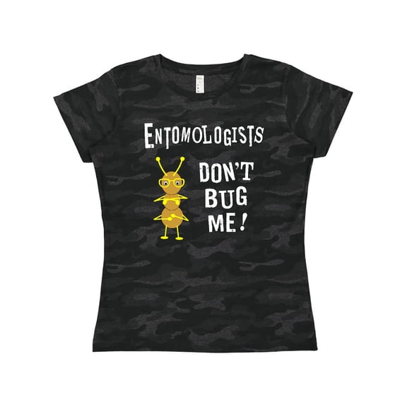 Inktastic Entomologists Bug White Text Women's T-Shirt