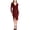 Red - bordeauxcombo, variant on Rachel Roy Womens Embroidered Midi Dress, Red, Small
