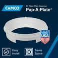 thumbnail image 2 of Camco Pop-a-Plate Paper/Plastic Plate Dispenser, Mounts to Walls and Cabinets (57001), 2 of 10
