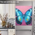 thumbnail image 5 of Coolnut Magnetic Dishwasher Stickers Blue Butterfly Portrait Kitchen Dishwasher Cover Sticker, Panel Decal Home Cabinet Appliances Stickers 20in W x 26in H Home Decor, 5 of 5