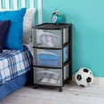 thumbnail image 5 of 3 Drawer Medium Cart with Casters, Portable Utility Storage, No Assembly Required, 5 of 5