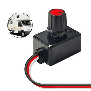 1Pc Dc12V-24V Dimmer Switch Rv Light High Side Pwm Dimming for Boat Camper Truck