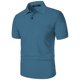 thumbnail image 4 of pstuiky camisetas de hombre, Camisa de manga corta con cuello vuelto, versátil, de color liso y estilo informal para hombre camisas casuales para hombre m, 4 of 5