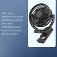 thumbnail image 4 of Ventilador de flujo de aire con clip, batería recargable USB de 5 pulgadas, 4 of 5