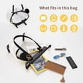 thumbnail image 2 of Bolso de hombro MICOM, bolso grande transparente negro transparente, 2 of 7