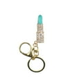 thumbnail image 1 of Crystal Lipstick Makeup Keyring Rhinestone Purse Keychain Lipstick Bag Charm Pendant Keychain, 1 of 1