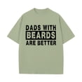 thumbnail image 6 of adaychics Funny T Shirts for Men Dads with Beards are Better Trendy Short Sleeve Graphic T Shirt Cotton Tops for Dating, 6 of 8