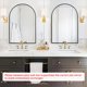 thumbnail image 2 of Espejo de Baño Arqueado Negro para Pared 22x30 Pulgadas - Espejos de Arco con Marco de Metal para Sobre Lavabo, Espejos de Tocador Colgantes para Sala de Estar, Recámara, Entrada, Decoración, 2 of 12