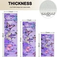thumbnail image 4 of Purple Lavender Butterfly Scene Kitchen Rugs Sets Of 3,Kitchen Runner Rugs Non Skid Washable,Decorative Kitchen Floor Mats for Kitchen,Sink,Laundry,17"x30"+ 17"x47" + 17"x59", 4 of 6