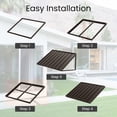 thumbnail image 6 of Domi Outdoor Metal Awning 40" x 36", Front Door and Window Canopy with Powder-Coated Frame, Weather Resistant Sun and Rain Shelter for Patio, Entrance, Porch and Balcony, Brown, 6 of 9