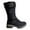 Black, variant on AXXD Cowboy Boots for Women,Womens Boots,Round Toe,Low Heel,Mid-Calf,Beige,35 (US:4)