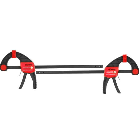 

XINQIAO Bar Clamps for Woodworking Wood Clamps Set One-Handed Clamp Spreader F Clamps 150lbs Force 12-Inch (2)