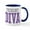 White/Navy Inside, variant on CafePress - Theology DIVA Mug - 11 oz Ceramic Mug - Novelty Coffee Tea Cup