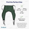 thumbnail image 6 of ProHeal Padded Lift U Sling with Head Support Small 33.5" x 16" Polyester Divided Leg Slings for Patient Lifts, 6 of 8