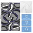 thumbnail image 5 of Blue Geometric Kitchen Towels Set of 3, Water Absorbent Dish Towel, Grey Vintage Neutral Abstract Striped Art Decorative Hand Towels - Quick Drying Cloth for Cooking Baking, 18x28 Inch, 5 of 8