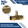 thumbnail image 3 of 10 UDS. XFITTING 1"" X 1"" X 1/2"" TEE PEX - ACCESORIOS DE ENGARZADO DE TUBO PEX B LATÓN, 3 of 5