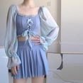 thumbnail image 1 of Sweet Girl Two Piece Gathered Slimming Skirt Style, 1 of 6
