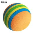 thumbnail image 2 of 50 Pcs Balles de Golf à Rayures, Balles de Golf Légères en EVA pour Pratique Intérieure, Design à Rayures pour Pratique Intérieure, pour Enfants et Animaux, 2 of 7