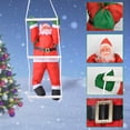 thumbnail image 2 of HEYTEA 34 Inch Climbing Hanging Santa Claus On Rope Ladder Christmas Tree Indoor/Outdoor Hanging Ornament Decoration for Christmas(Santa Size is 20 Inch), 2 of 6