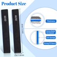 25 Pcs Rectangle Nail Files for Acrylic Nails, 60/60 Grit Nail File