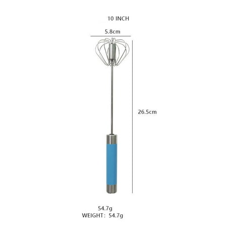

Stainless Steel Semi-automatic Egg Milk Beater Kitchen Balloon Whisk Mixer Tool