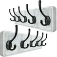 thumbnail image 1 of Coat Rack Wall Mounted Coat Hooks Wall Mounted \u\u Hole to Hole Large Coat Hanger Wall Hook Rack Hooks for Hanging Coats Hats Jacket Clothes Entryway Rustic s, 1 of 9