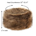 thumbnail image 3 of Sombrero de piel sintética para invierno LA CARRIE estilo cosaco para mujer, 3 of 6