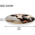 thumbnail image 4 of Cow Portraits Coasters Absorbent Moisture Non-Slip Drink Coaster Ceramic Stone with Cork Base Desktop Protection Prevent Furniture Damage 4PCS Home Decor, 4 of 6