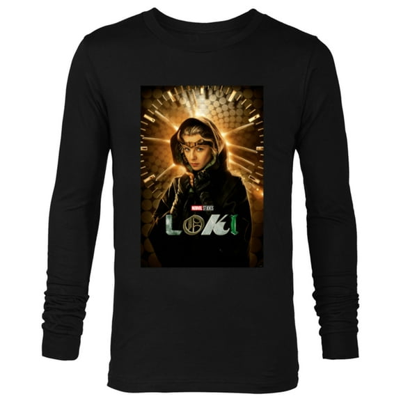 Marvel Loki Sylvie Disney Character Poster - Long Sleeve T-Shirt for Men - Customized-Black