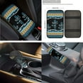 thumbnail image 6 of XYZCANDO Aztec Cactus Print Seat Belt Cover Armrest Cover Steering Wheel Cover Cushion Cover Trash Can Car Coasters Handbrake Cover Lipstick Cover Keychain Fender Cover Car Interior Decor, 6 of 7