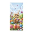 thumbnail image 1 of SLYNSHome Easter Door Cover Cute Bunny Rabbit Floral Spring Door Banner Easter Decoration, 1 of 6