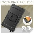 thumbnail image 3 of For Apple iPad Air 11 (M3) 2025 / Air 11inch 2024 Heavy Duty Full Body Rugged Tablet Kickstand Case Cover - Black/Black, 3 of 3