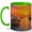 Green, variant on Fishing Boat Sunset 11oz Ceramic Mug, Harbor Sea Coffee Cup
