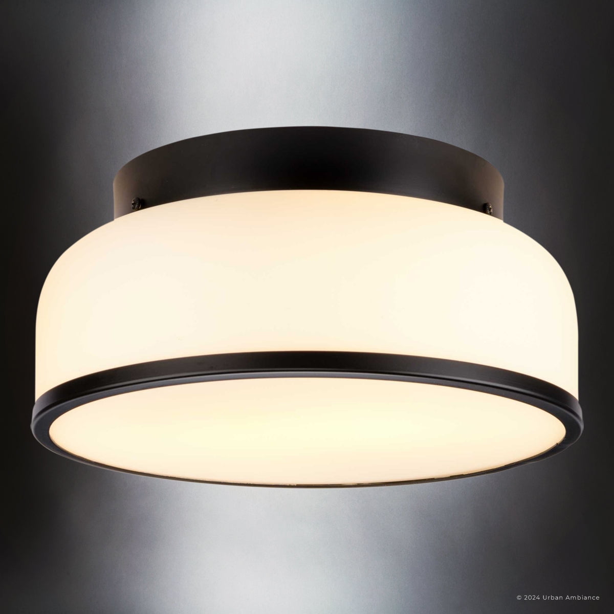 Luxury Modern Ceiling Light, Matte Black, UHP4772