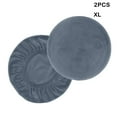 thumbnail image 4 of 2X Stool Cover Bar Supplies Washable Exquisite Dustproof Chair Covers Fine Workmanship Handily Install Party Accessories Exquisite Gray-blue XL, 4 of 8