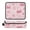 Pink Line Art Sea Life Pattern, variant on Hair Tool Organizer Bag with Heat Resistant Mat Removable Travel Storage Case for Hot Air Brushes Curling Irons Pastel Peach Flamingos