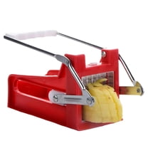 LYCAQL French Fry Cutter Stainless Steel Vegetable Potato Slicer Dicer Chopper 2 Blades