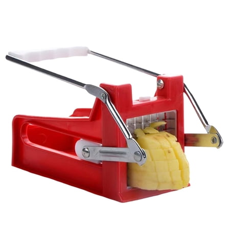 LYCAQL French Fry Cutter Stainless Steel Vegetable Potato Slicer Dicer Chopper 2 Blades