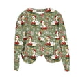 thumbnail image 5 of Women’s Vintage Animal Graphic Ugly Christmas Sweater Long Sleeve Crewneck Pullover Soft Cute Holiday Sweatshirt Casual Festive Top with Playful Xmas Print for Party Wear, 5 of 5